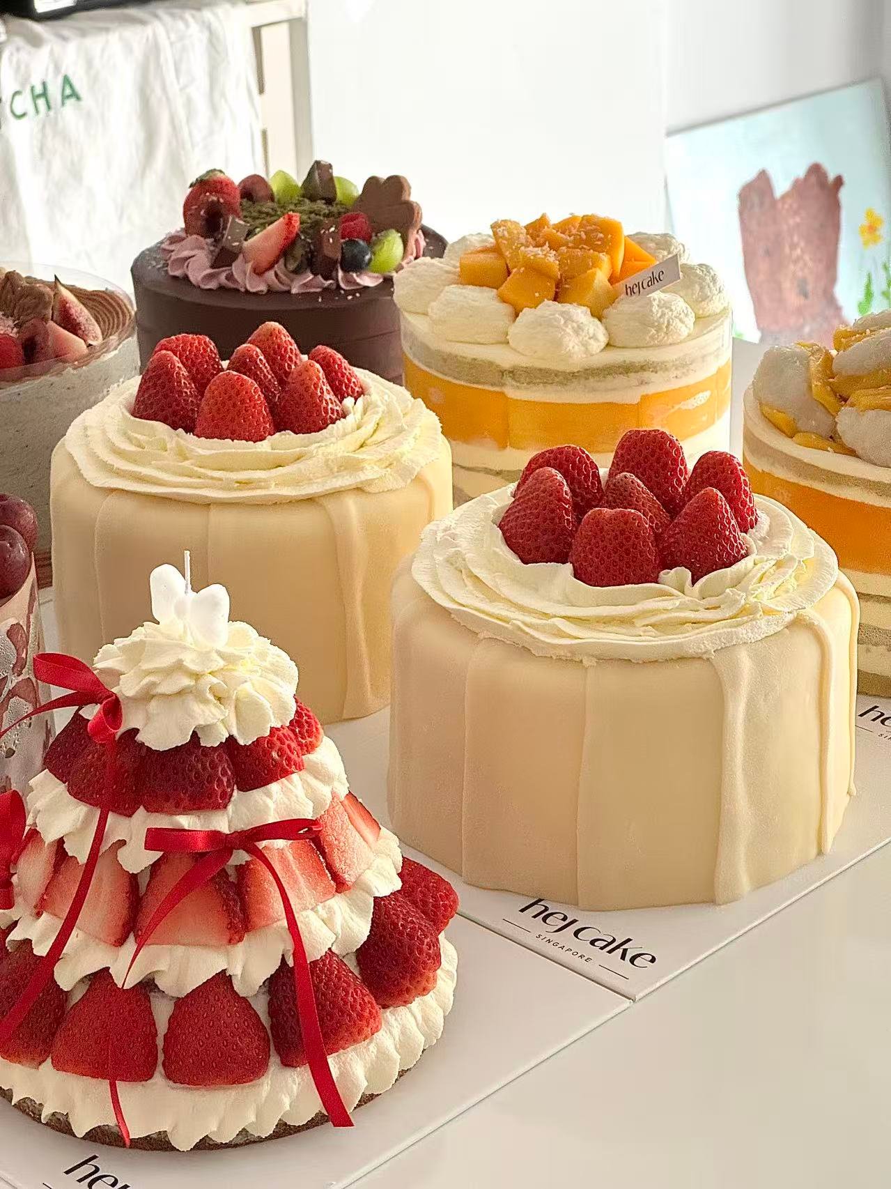 Korean Strawberry Mochi Cake 韩国草莓麻薯蛋糕