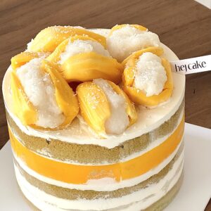 Coconut Mango Sticky Rice Cake