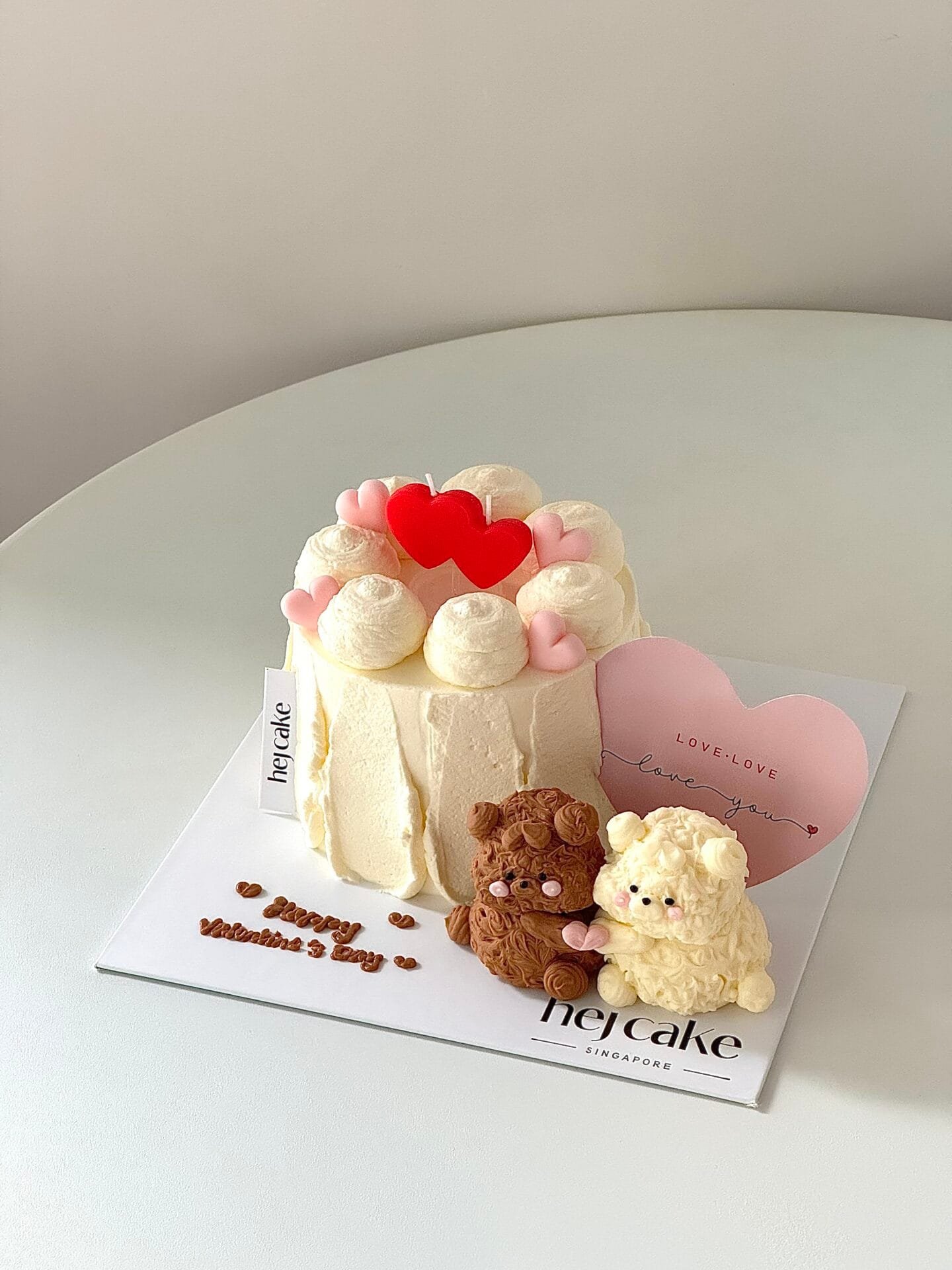 四寸奶油霜可爱小熊蛋糕