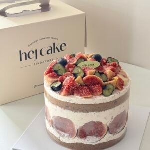 Roasted Tea and Fig Cake 焙茶无花果 (升级版）