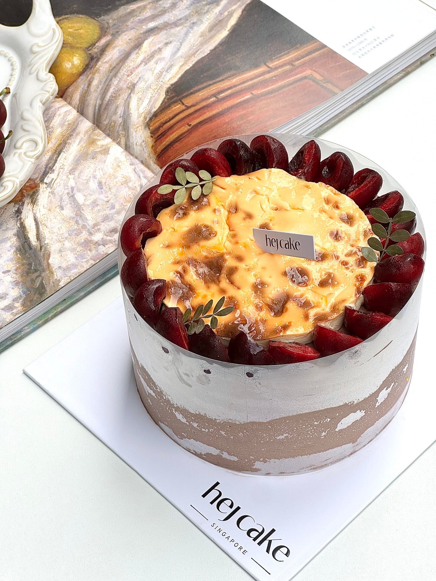 Chocolate Cherry Cake 巧克力樱桃烤布蕾蛋糕