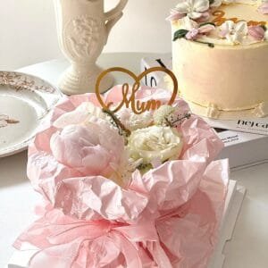 【母亲节蛋糕】 5寸粉色绝美花束蛋糕