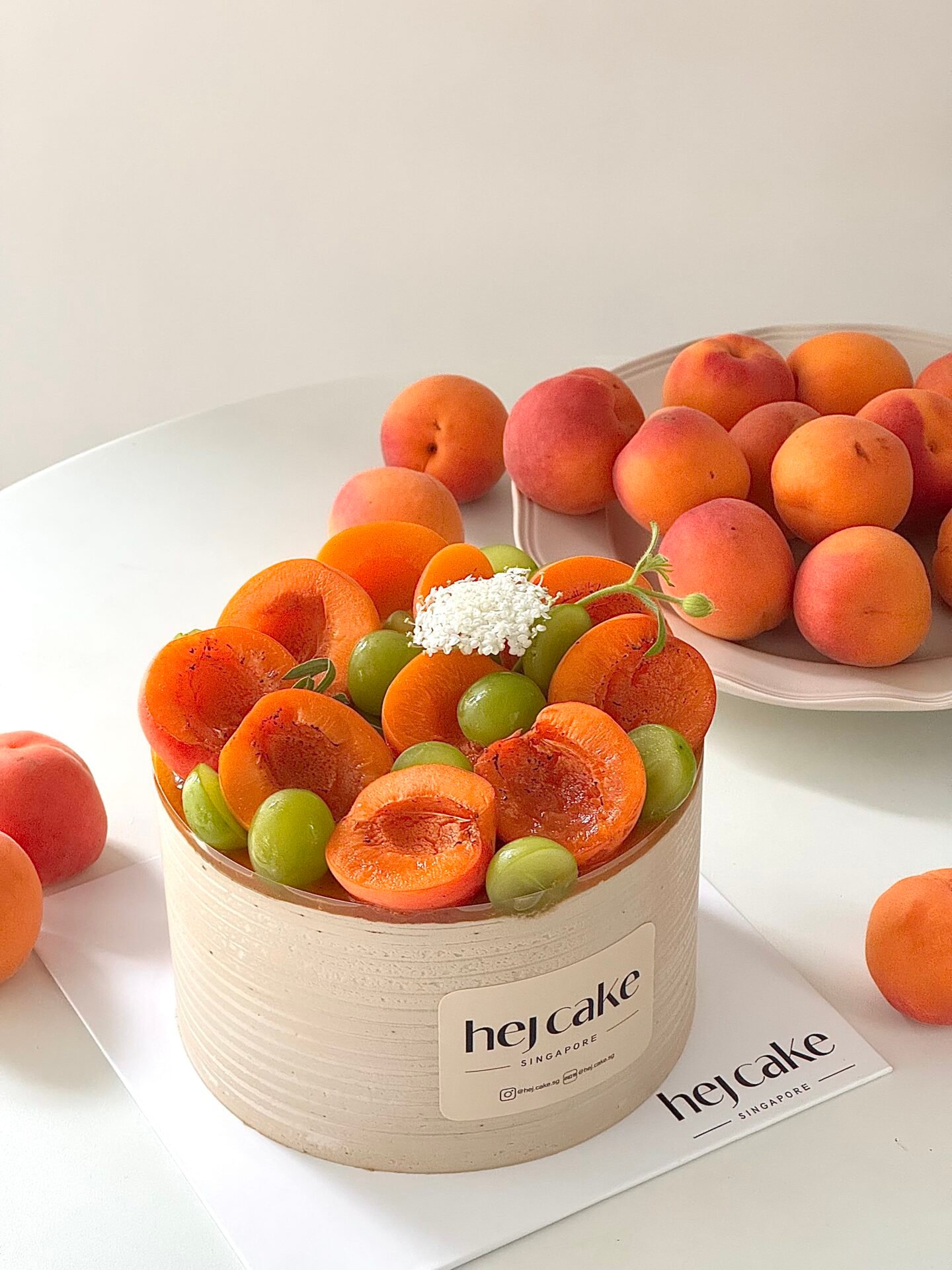 Roasted Tea Sweet Apricot Cake 焙茶甜杏青提
