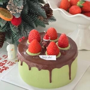 Matcha Strawberry Cake 日本五十铃抹茶搭配韩国软心草莓