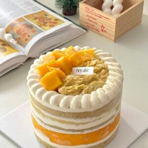 Mango Durian Cake 澳洲芒果搭配猫山王榴莲梦幻双拼蛋糕