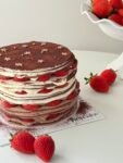 Chocolate Strawberry Mille Crepe Cake 法芙娜巧克力千层蛋糕