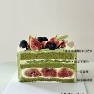 抹茶无花果切面图