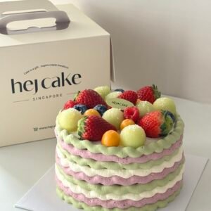 Melon Cake 油画玫珑蜜瓜蛋糕