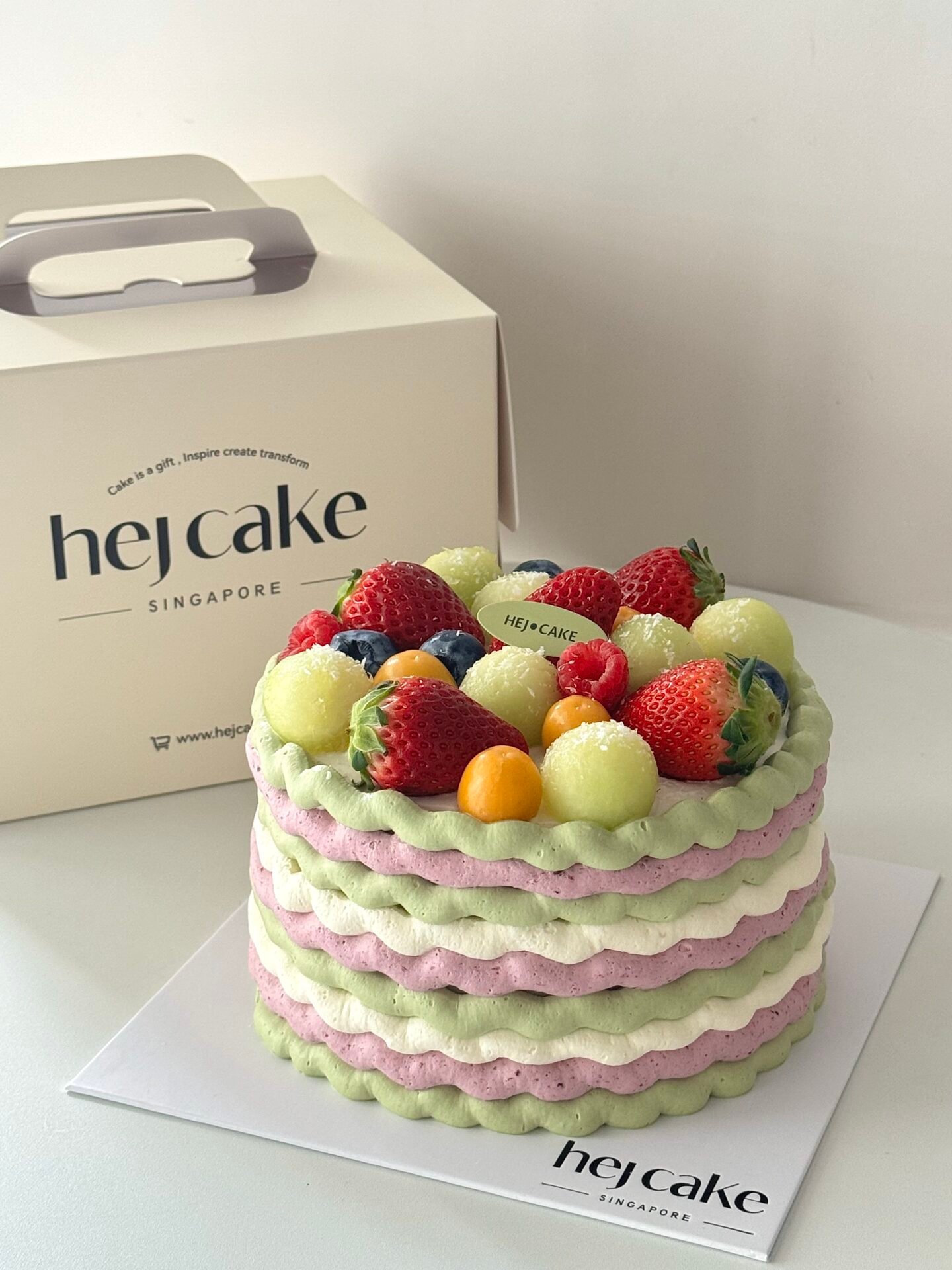 Melon Cake 油画玫珑蜜瓜蛋糕