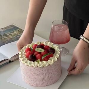 Bayberry, Lychee, and Watermelon Cake杨梅荔枝西瓜蛋糕